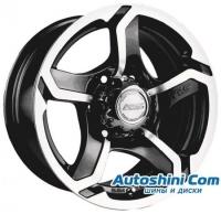 Литые диски Racing Wheels H-409 (BKFP) 8x16 5x139.7 ET 0 Dia 108.2